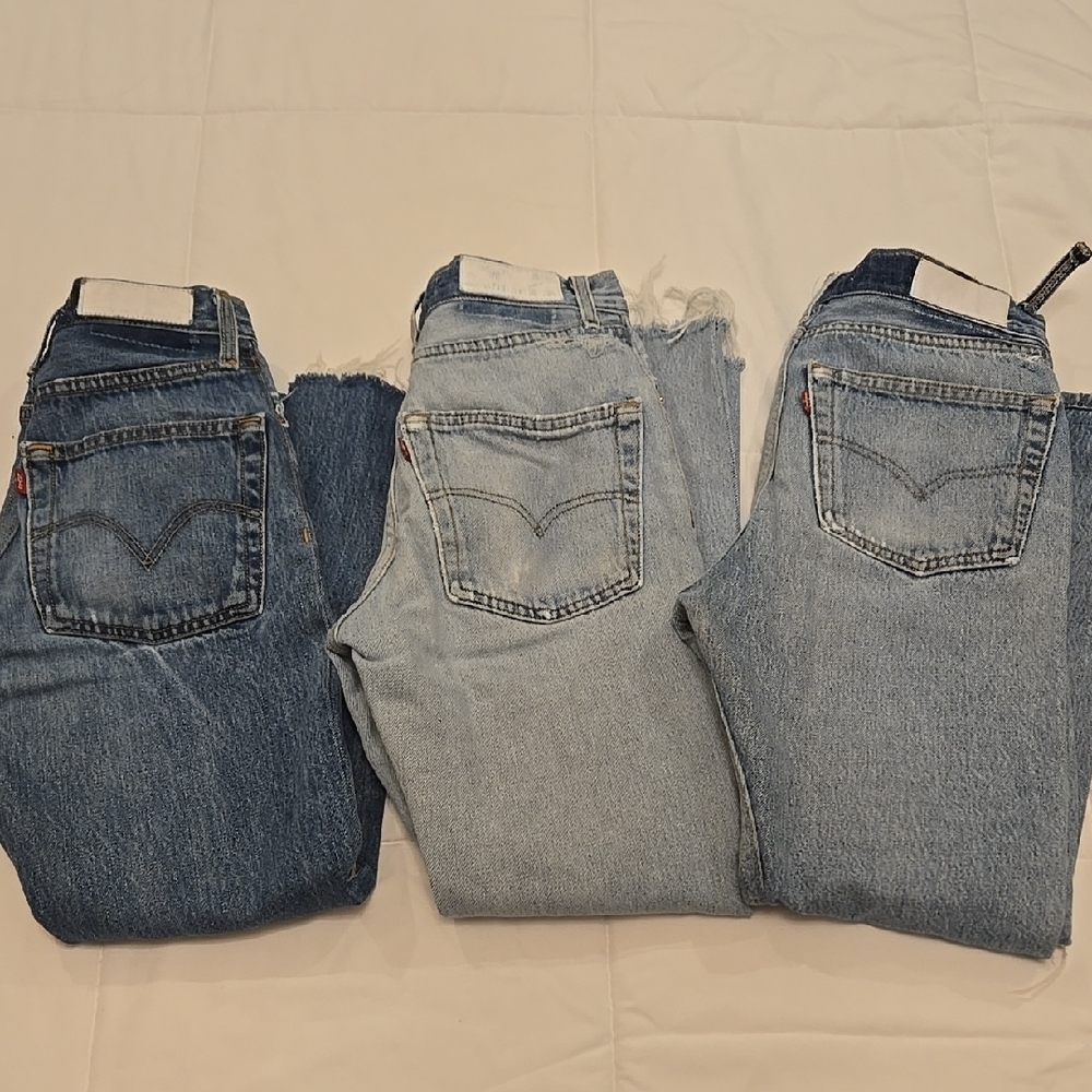 Set of Three RE/DONE Levi's Jeans